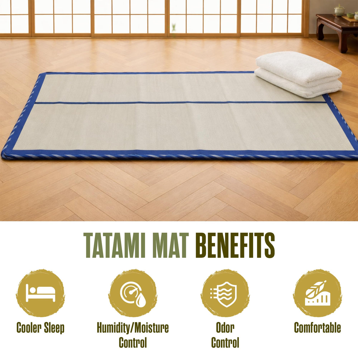 Tatami Mat Tatami Mattress (Full Roll Up)