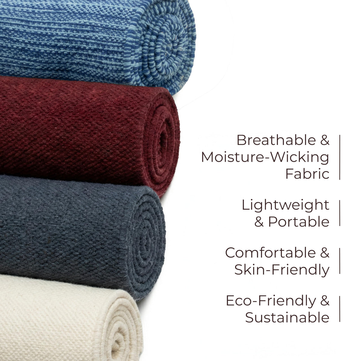 Organic Cotton Woven Yoga Mat (Natural Cotton)