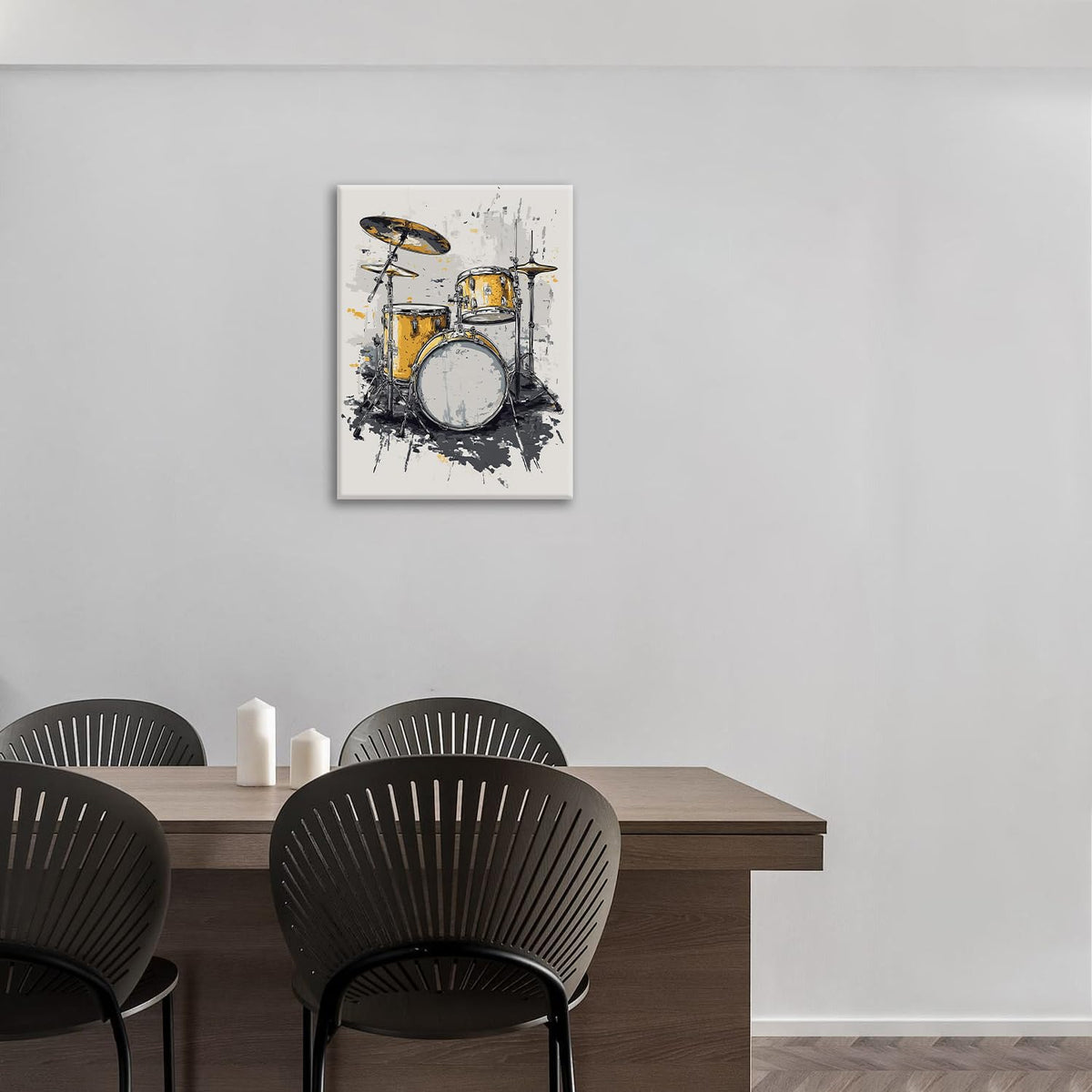 Music Wall Art (24"L x 20"W / Drum)