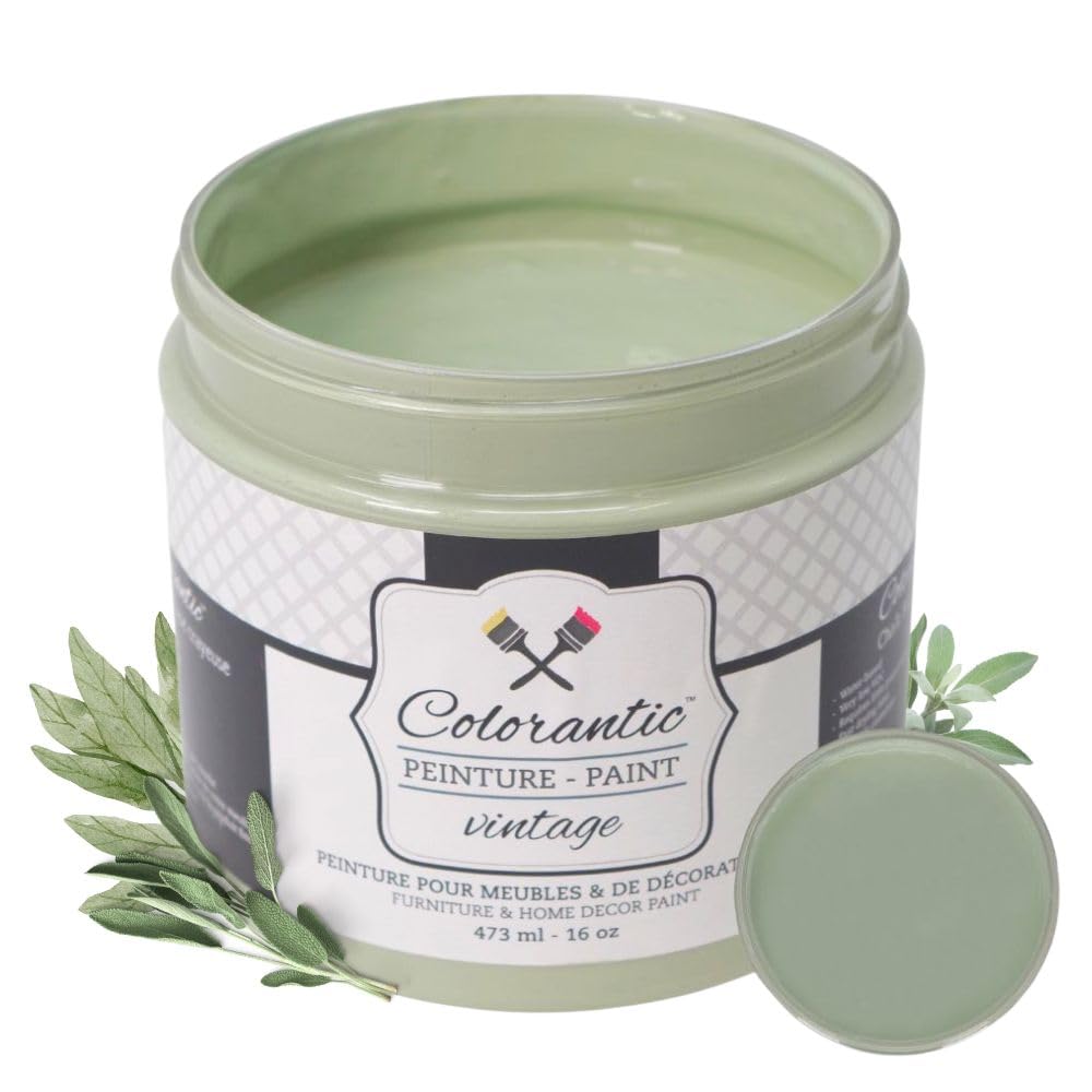 SAGE Chalk Paint Based for Furniture DIY (Sage / 16 Fl Oz (Pack of 1))