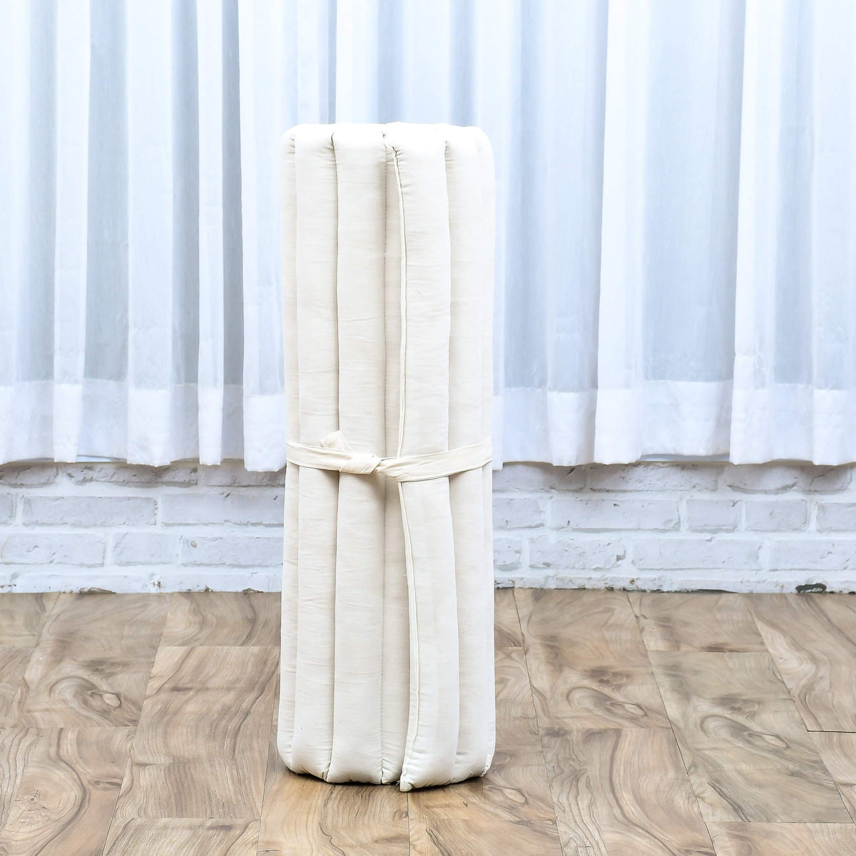 Meditation Cushion Zafu & Zabuton Set 28 x 28 inches Kapok Zazen (Cl01 - Ecru)