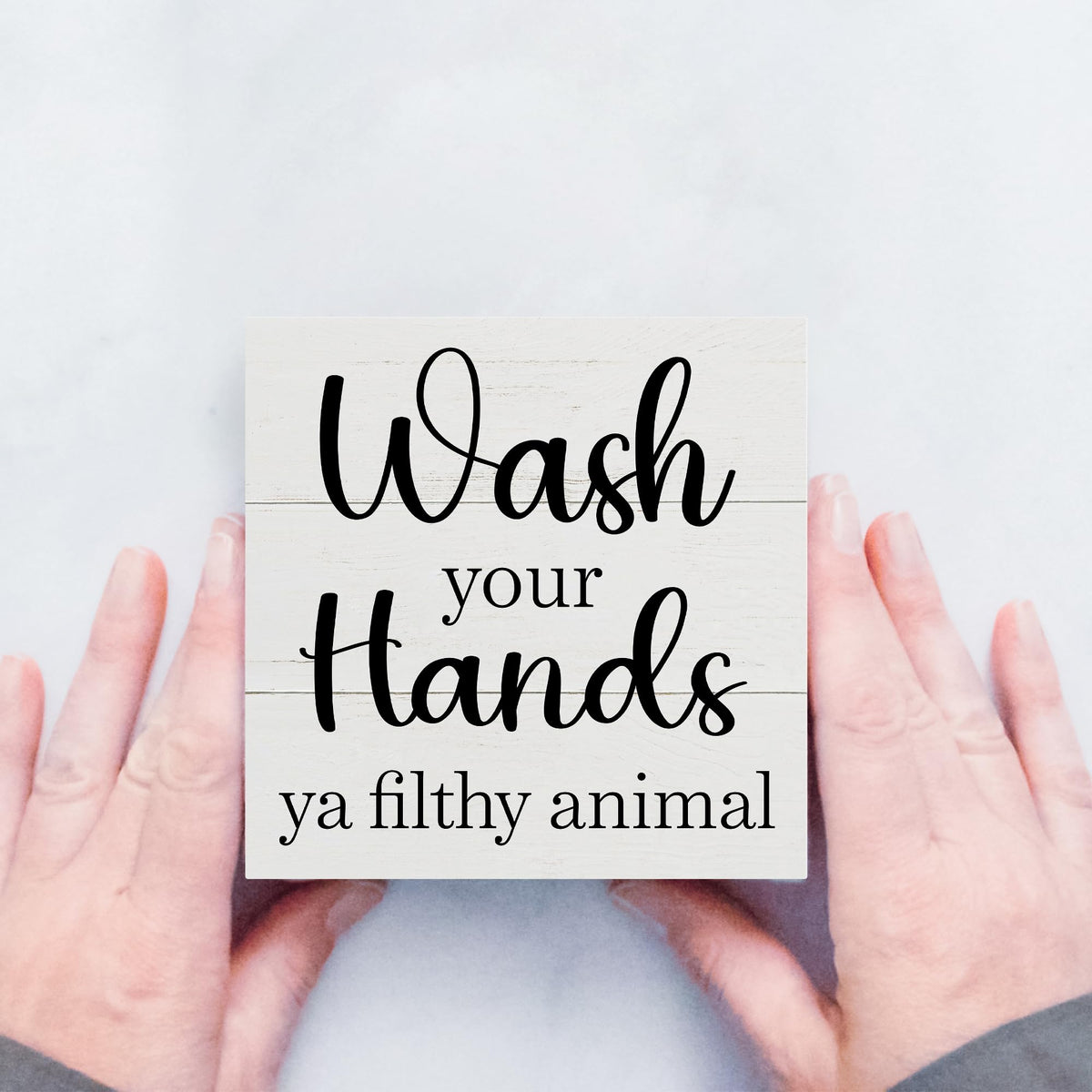 Funny Bathroom Decor Box Sign for Washroom Toilet Restroom (Purple)