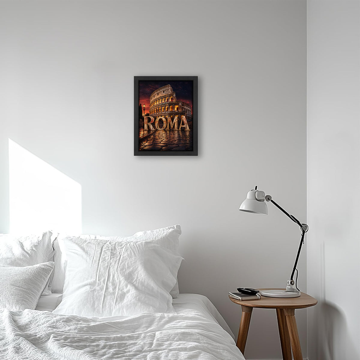Rome Colosseum Decor Wall Art (Wall Art Framed 64 / 20"L x 16"W)