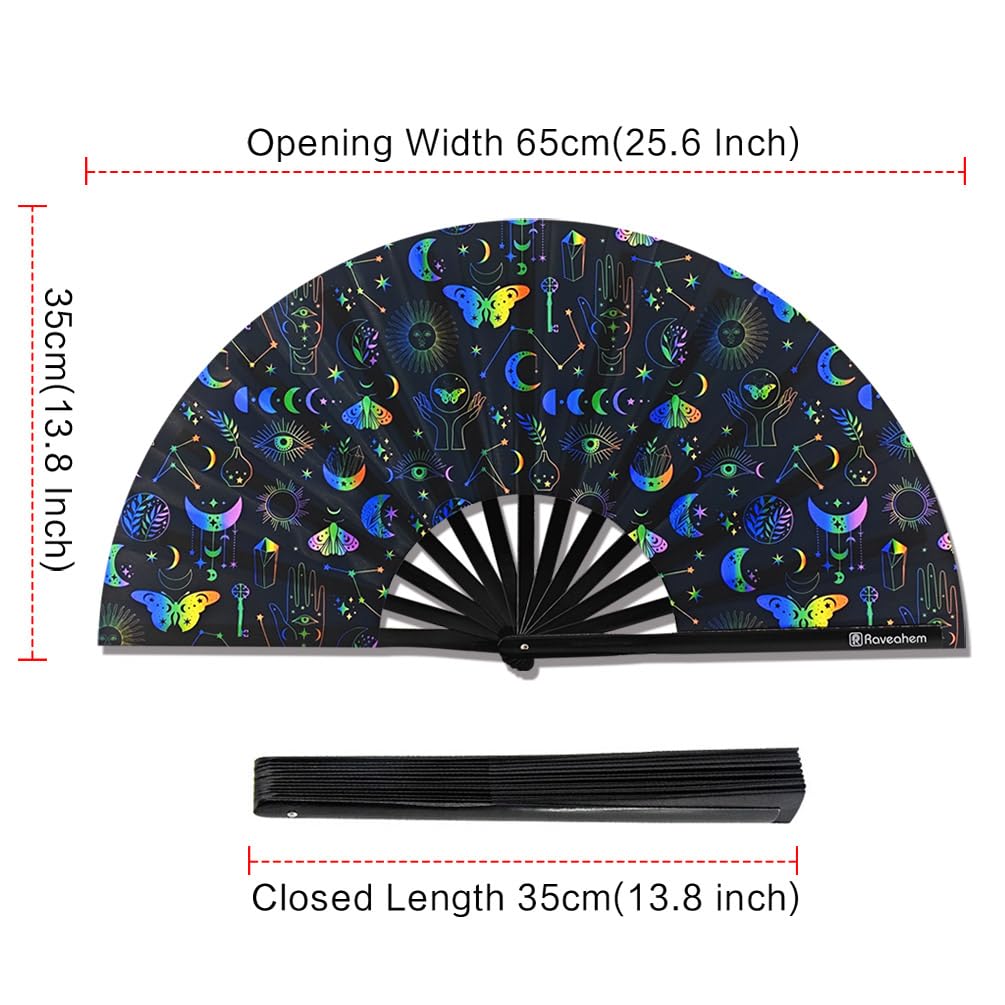Large Folding Fan (Moth Glimmer)