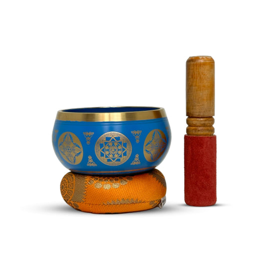 Tibetan Singing Bowl Set (Blue)