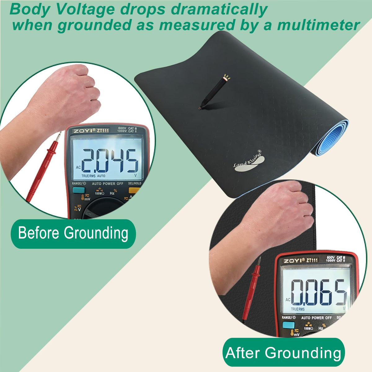 Grounding Yoga Mat for Fitness & Yoga