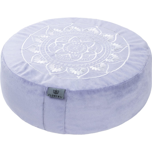 Buckwheat Meditation Cushion Purple Velvet Floor Seating Pillow (Purple)