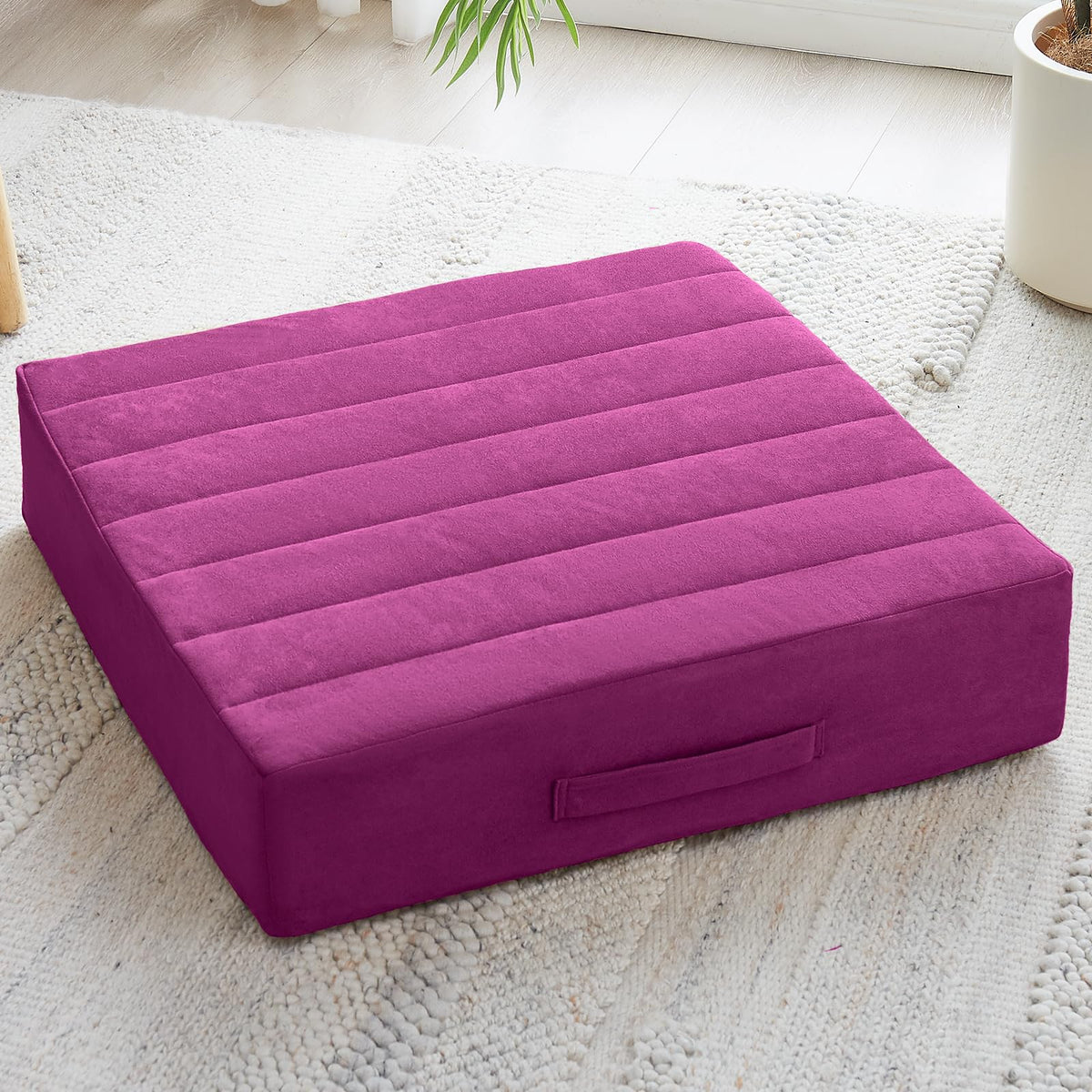 22 inches Floor Pillow for Adults (Purple / 1 Count)