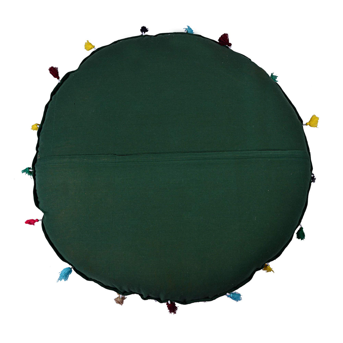 Rajasthani Handmade Colorful Decorative Floor Pillow Cover Meditation Patchwork Patchwork Cushion Seating Accent Boho Chic Indian Handmade Cover ONLY (Green)