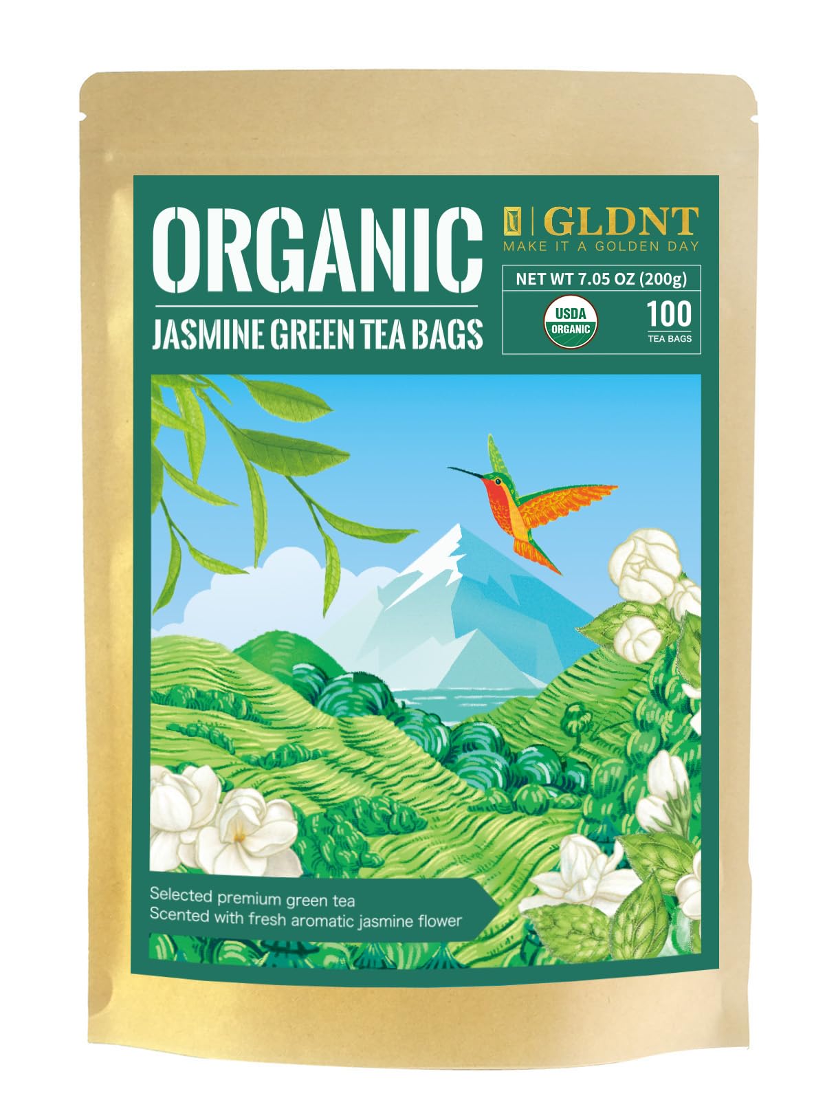 Organic Jasmine Green Tea Bags
