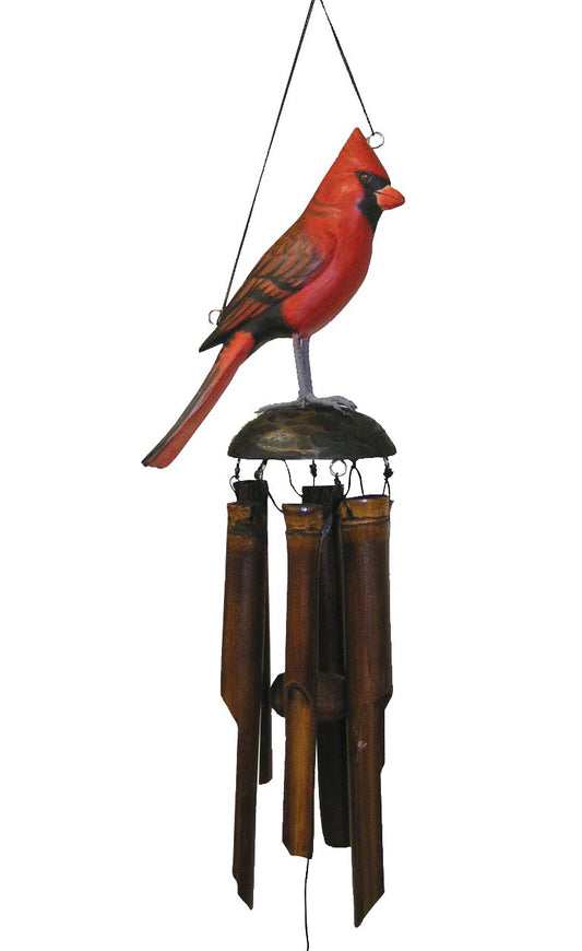 Gifts Bamboo Wind Chime (Hand Painted Red)
