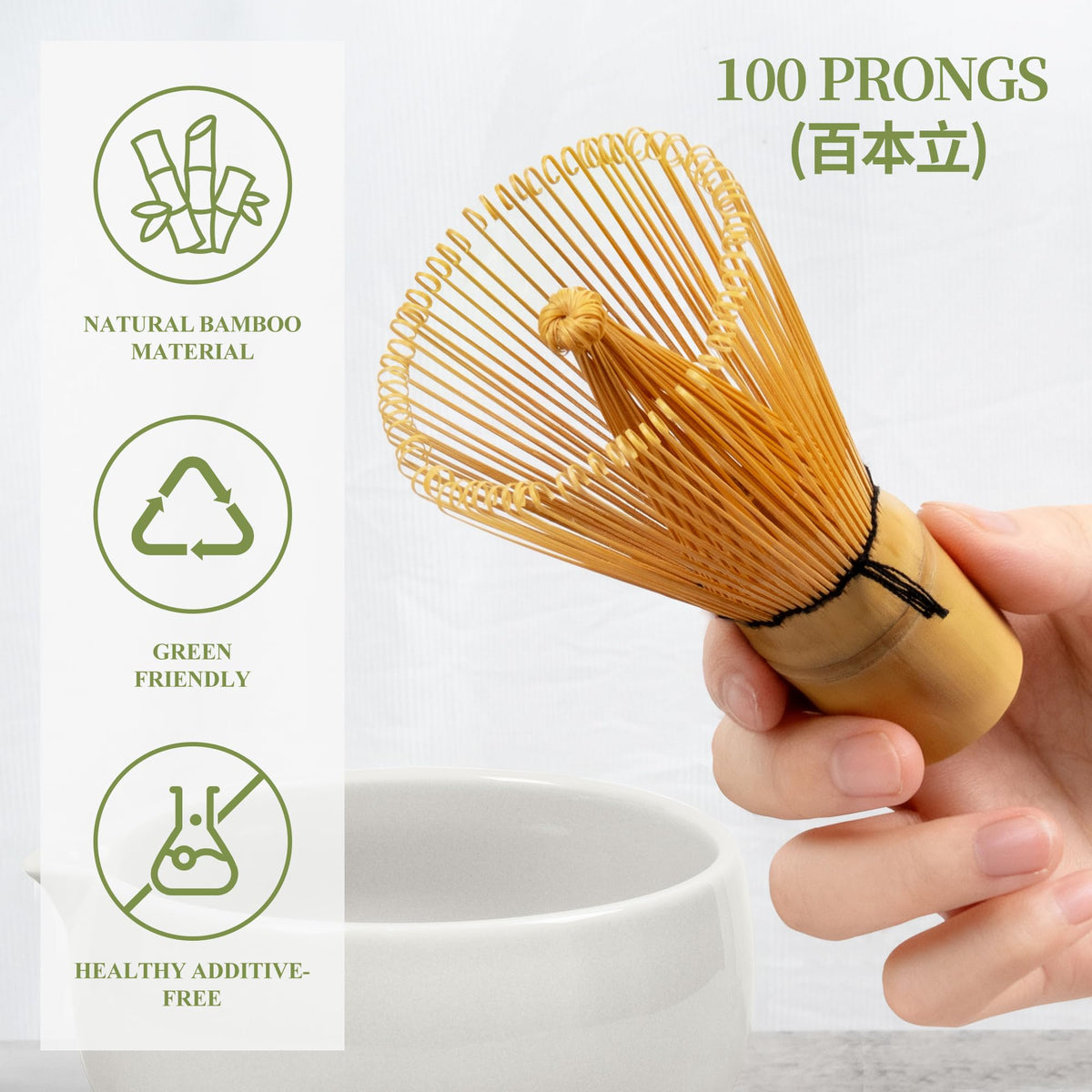 Matcha Whisk Set White (White)