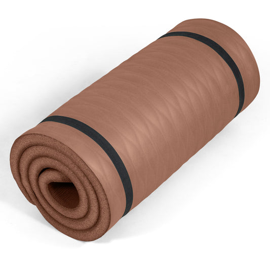 1" Extra Thick Yoga Mat (Mesh / Mocha)
