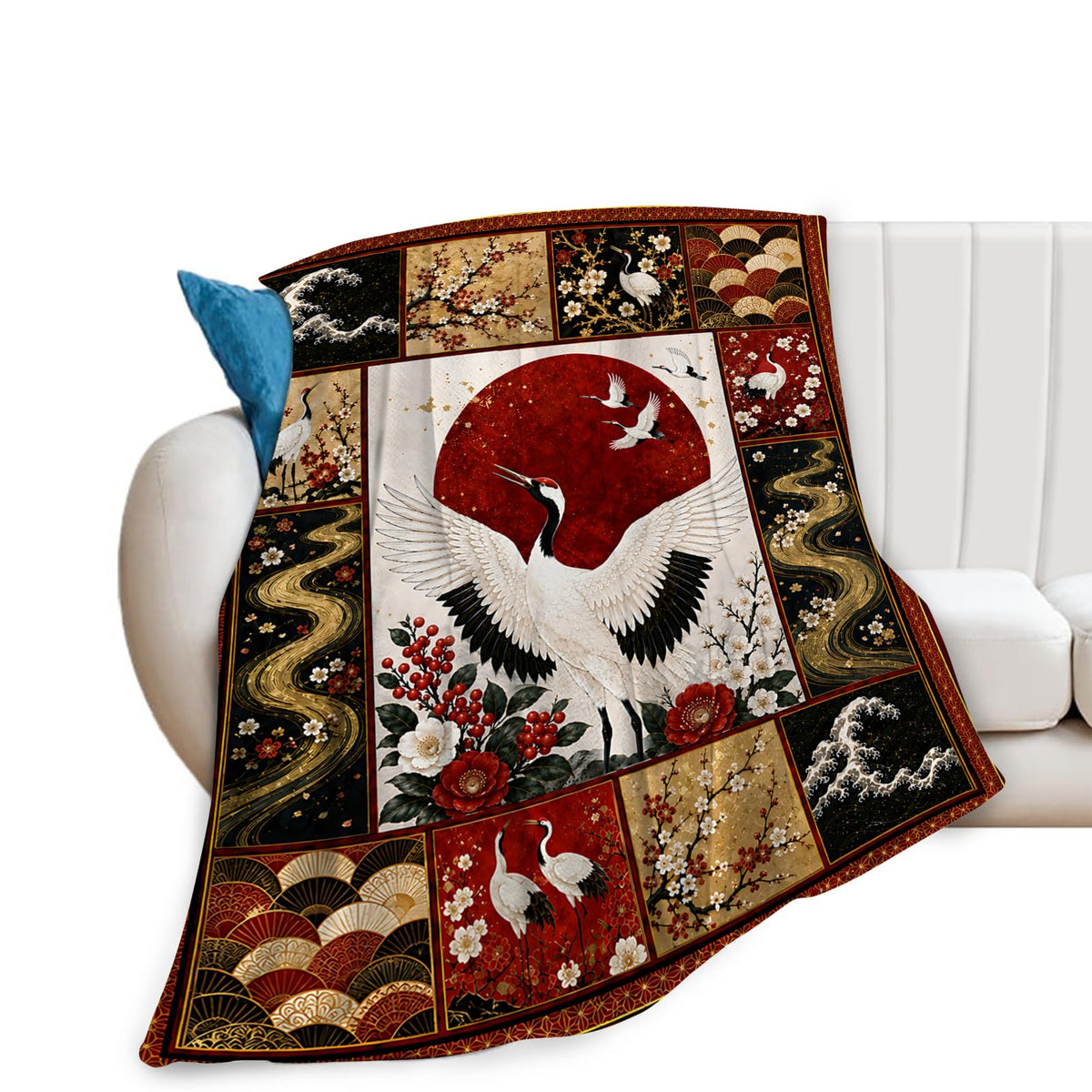Japanese Crane Blanket (50"x60" / Japanese Crane)