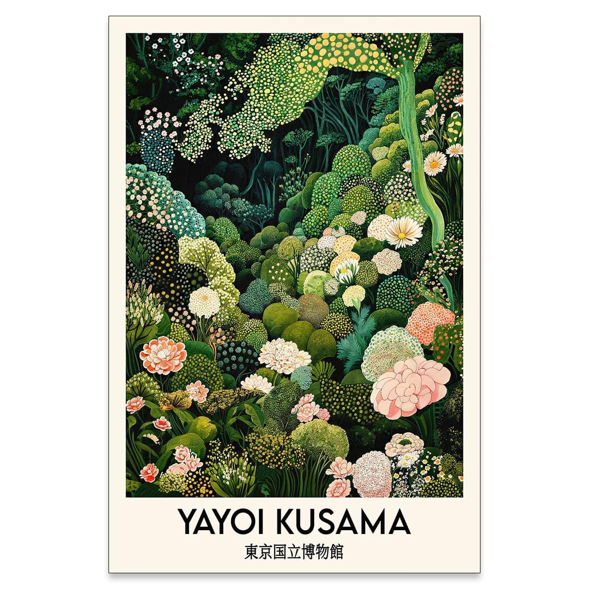 Yayoi. Kusama Wall Art (Unframed / Japanese Art 006 / 36"L x 24"W)