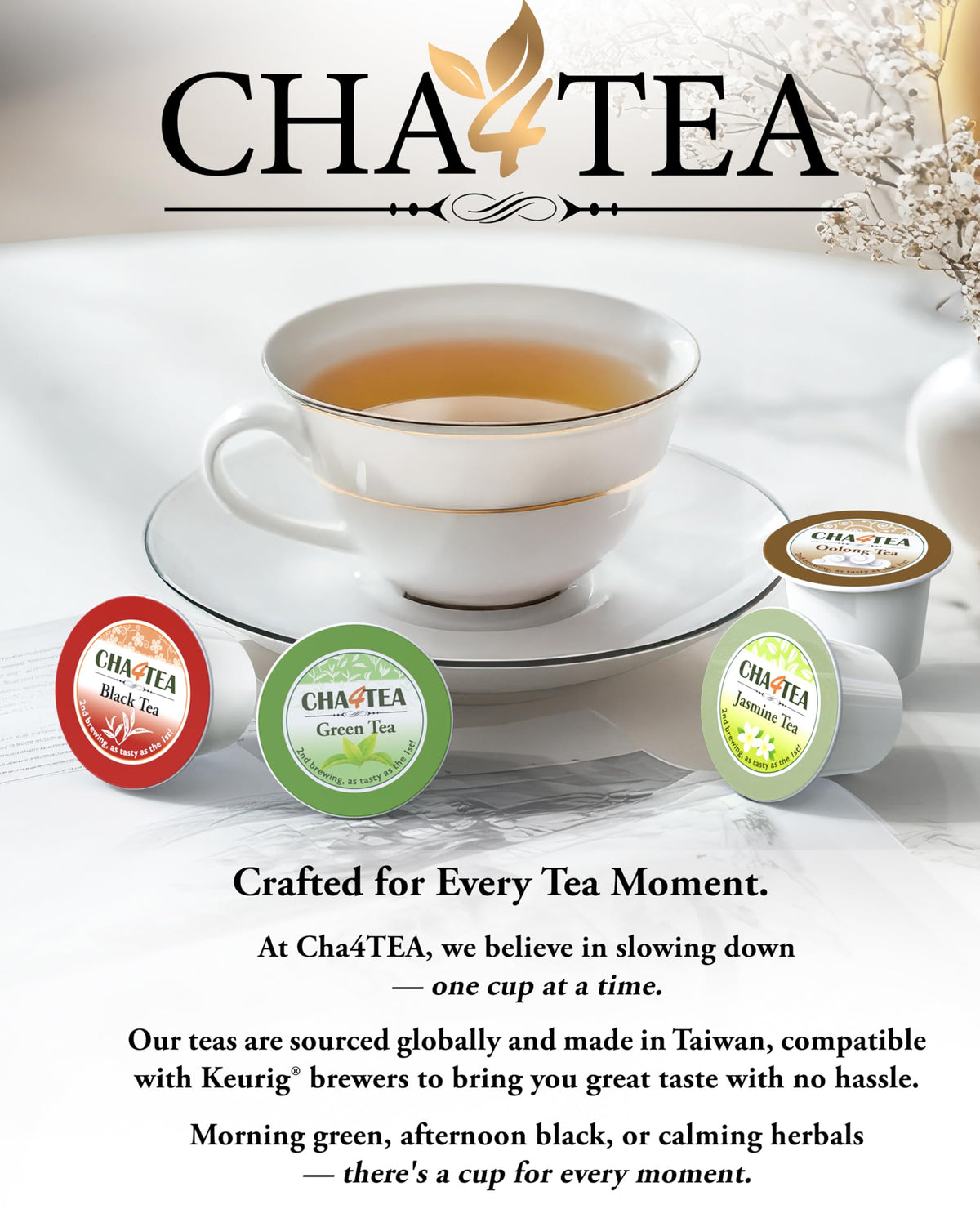 36 Count Assorted Green Tea Compatible with Keurig K (36 Count (Pack of 1))