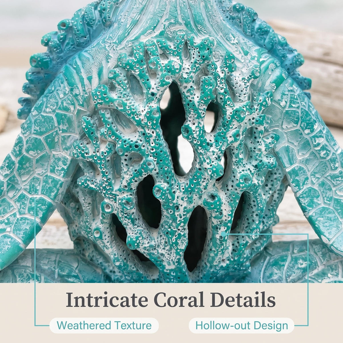 Sea Turtle Meditation Yoga Decor (Aqua Blue Fs)
