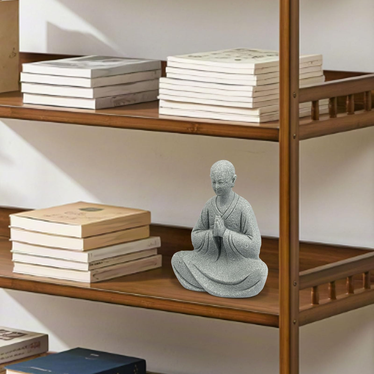 Zen Monk Statue Meditation Decor (A)