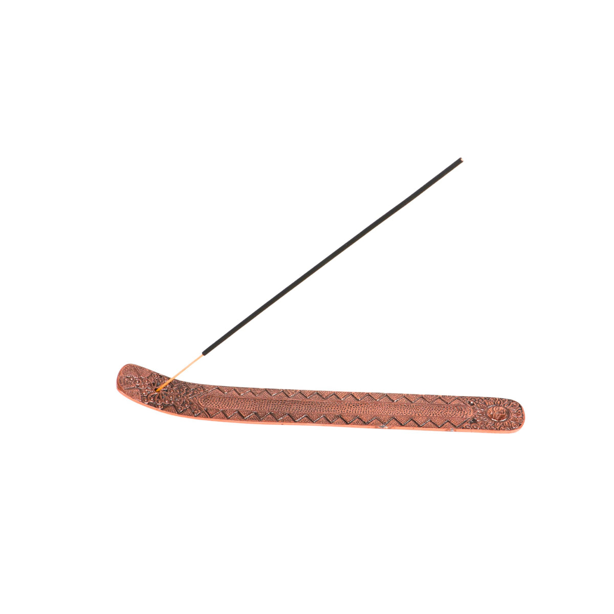 Antique Copper Aluminium Incense Holders. 9.5 (Ash / 1 count)