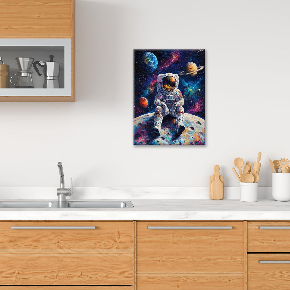 Astronaut Wall Art (Astronaut 1 / 20L" x 24W")