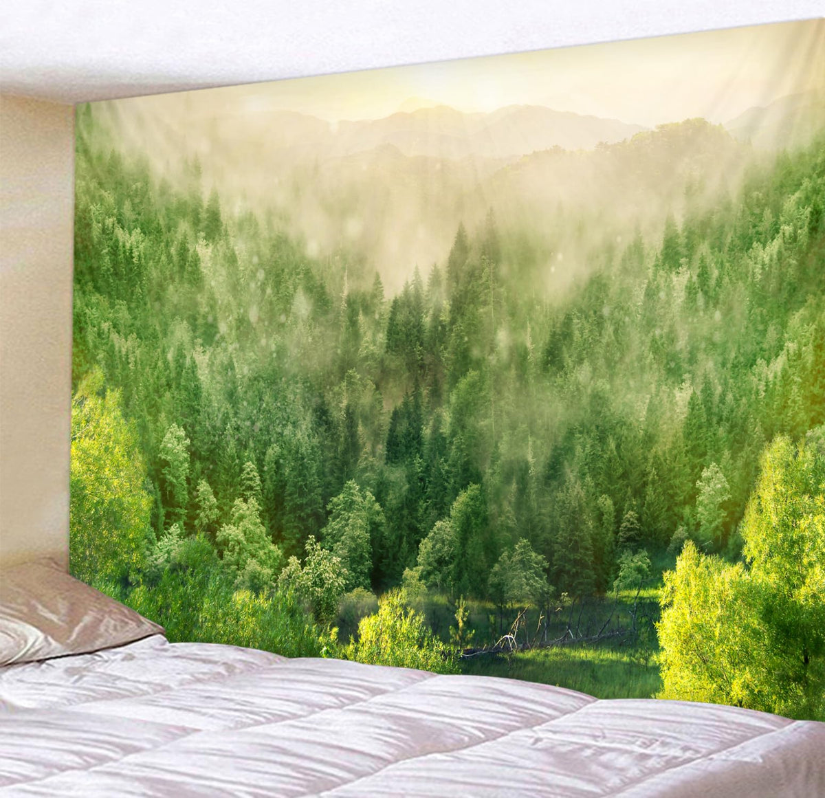 Misty Mountain Forest Tapestry (Mist Forest / 79"L x 59"W)