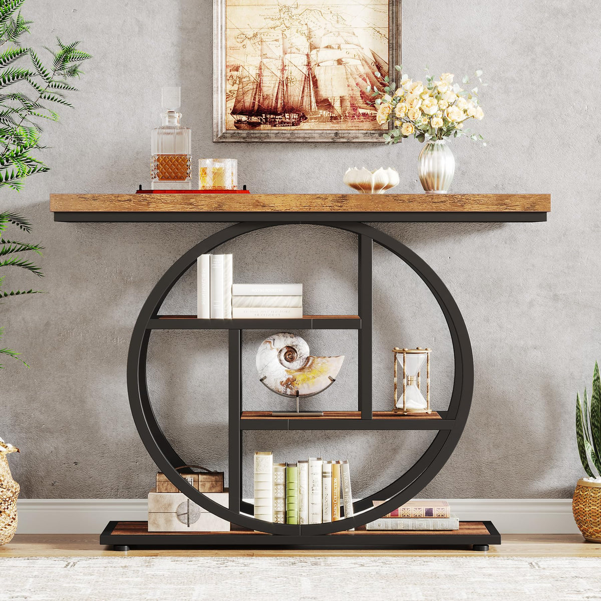 41.3" Console Table (Rustic Brown)