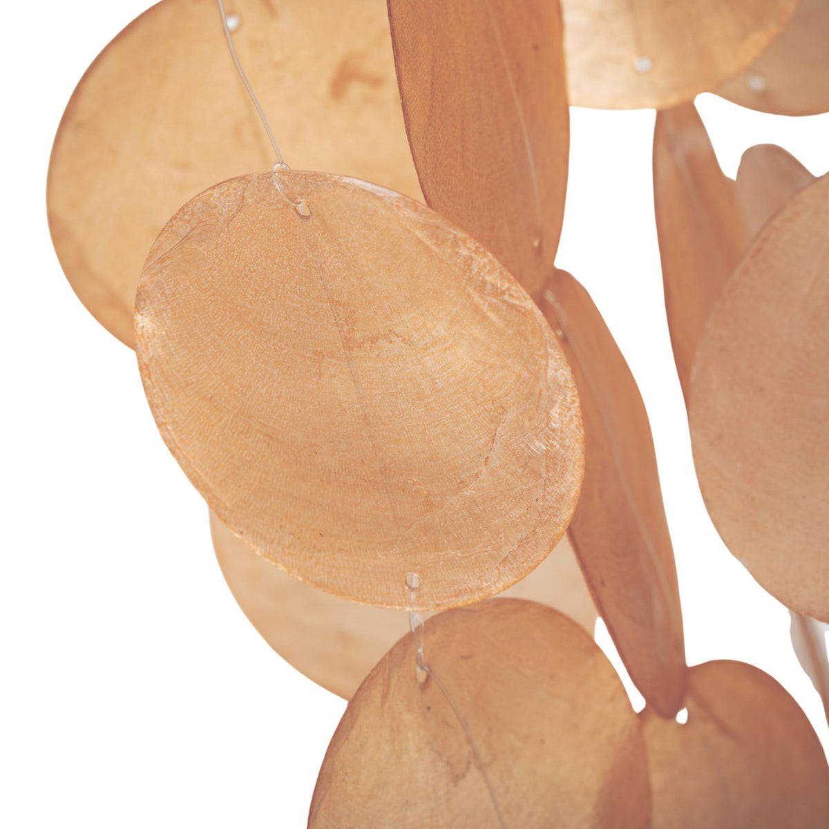 Capiz Waterfall Wind Chime (40 Inches Summer Marigold)