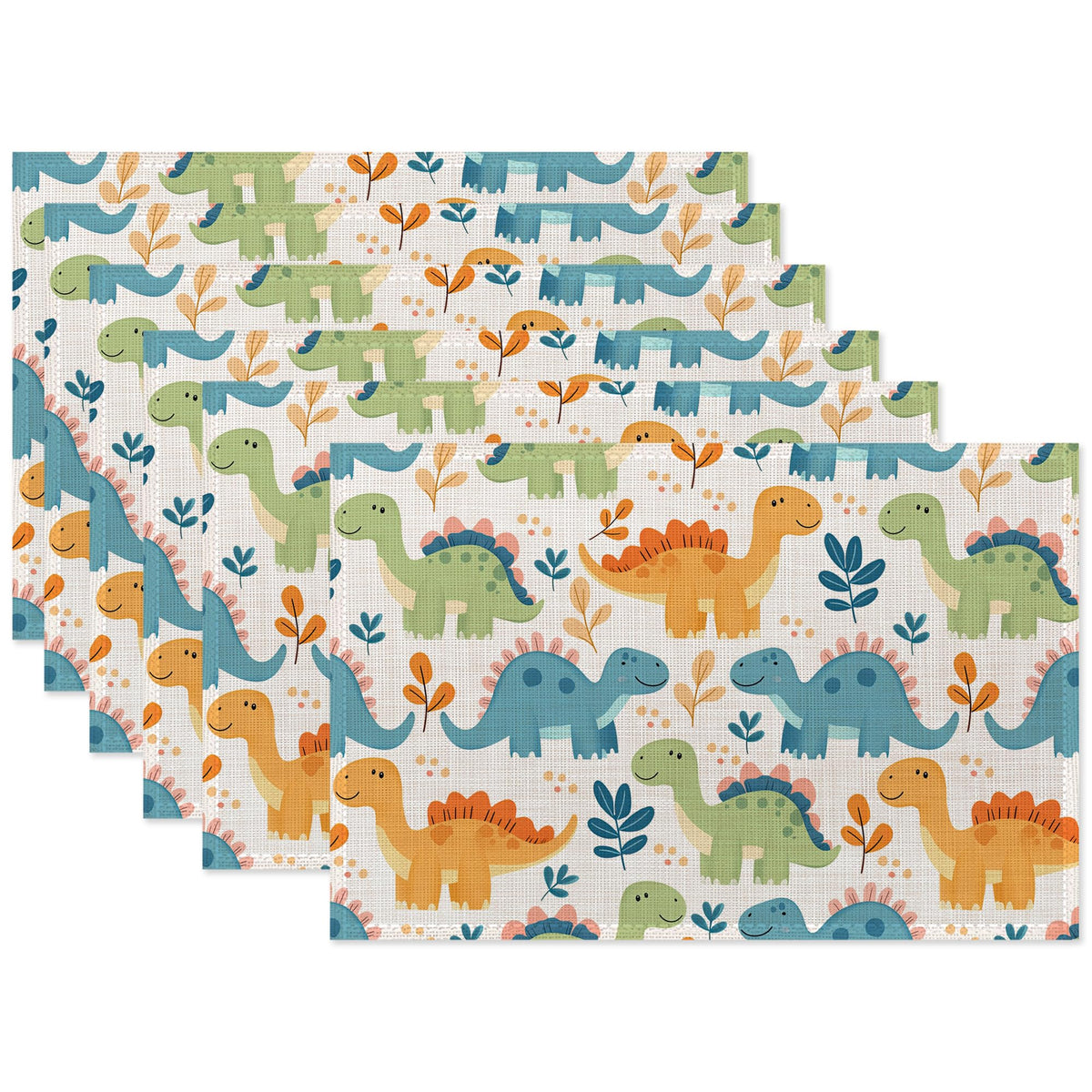 Cute Dinosaur Table Mats Set of 6 (Cute Dinosaur)