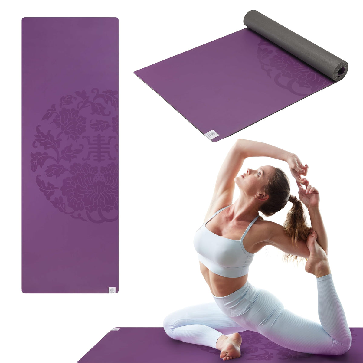 Dry Grip Yoga Mat (Purple (Standard))