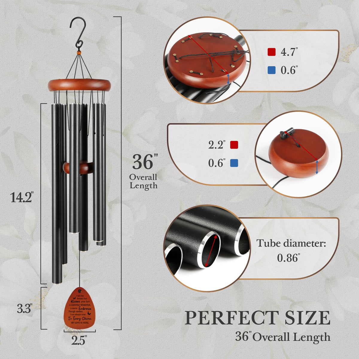 Memorial Wind Chimes (36 In)