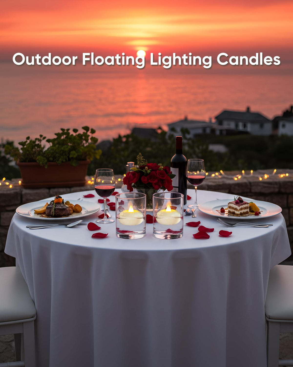 2" Flameless LED Floating Candles (White (48Pack) / 2 inch)