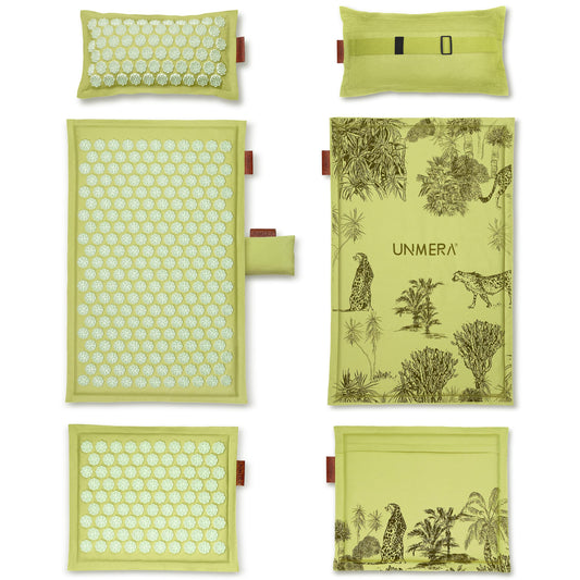 Acupressure Mat and Pillow Set (Forest Green)