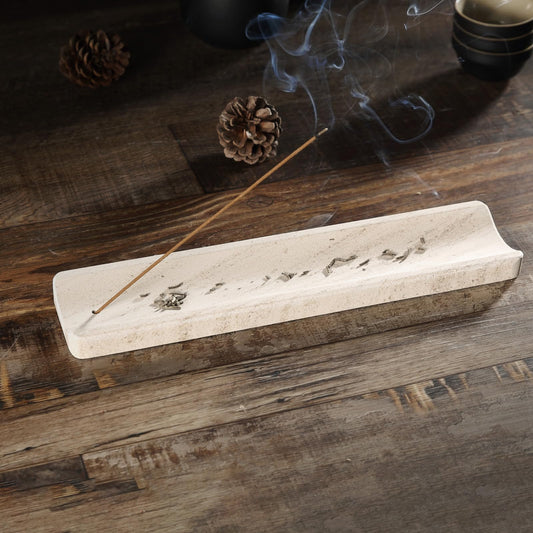 Marble Incense Holder (Standard-beige)
