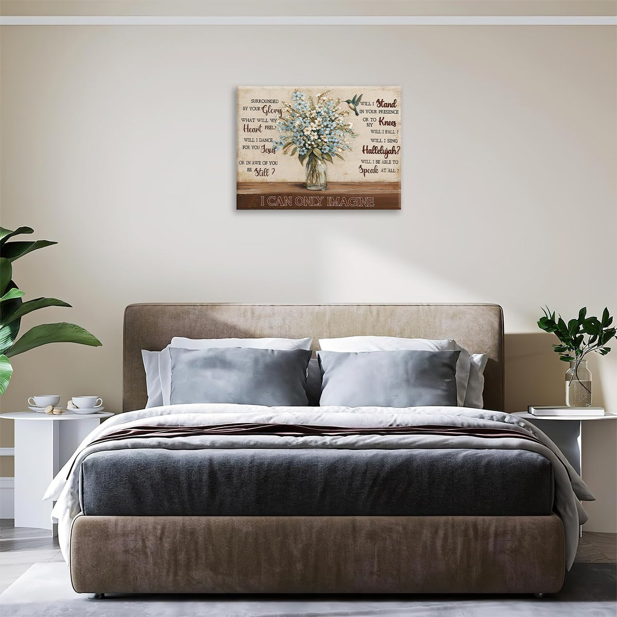 Flower Canvas Wall Art Vintage Inspirational Print Framed ArtWork 20"x24" (Flower / 24"L x 20"W)