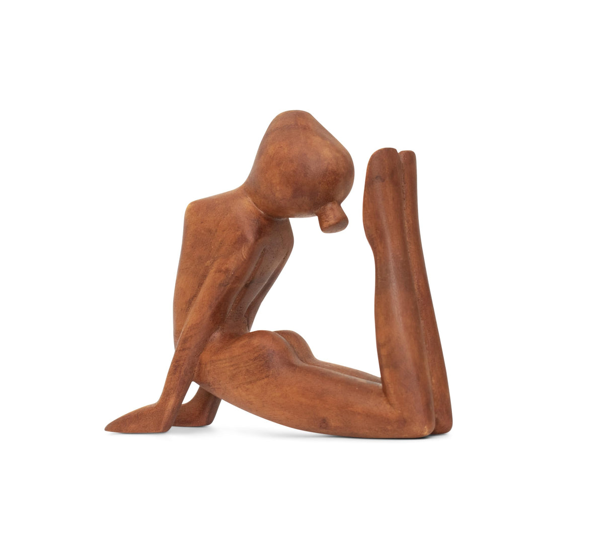 8" Wooden Handmade Abstract Sculpture Art Decorative Home Decor Handcrafted Figurine Accent Decoration Artwork Hand Carved (King Cobra Pose)