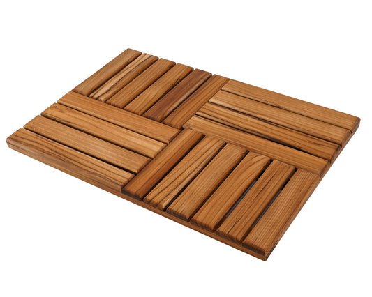 Teak Bath Mat (24" x 16" (Rectangular))