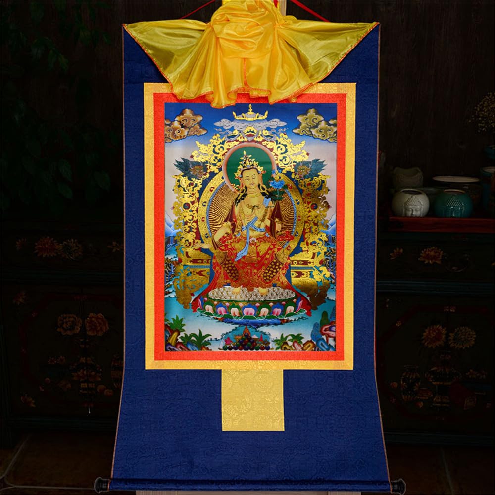 Maitreya Thangka (Maitreya / 13.8"L x 11"W)