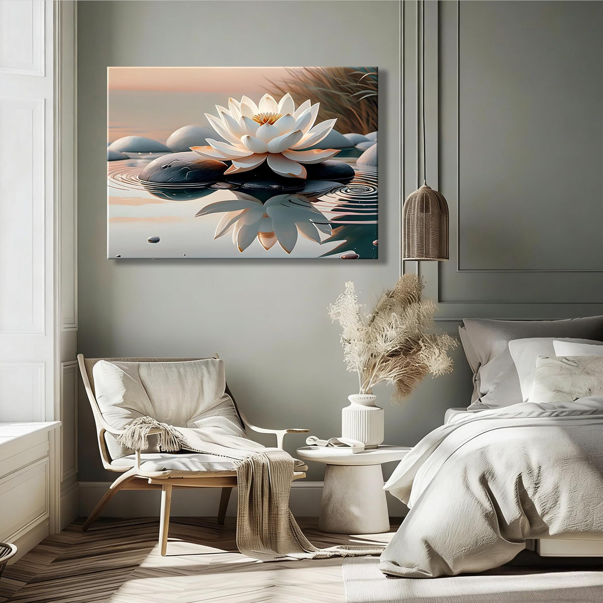 Framed Canvas Wall Art (Pictures1 / 24"L x 16"W)