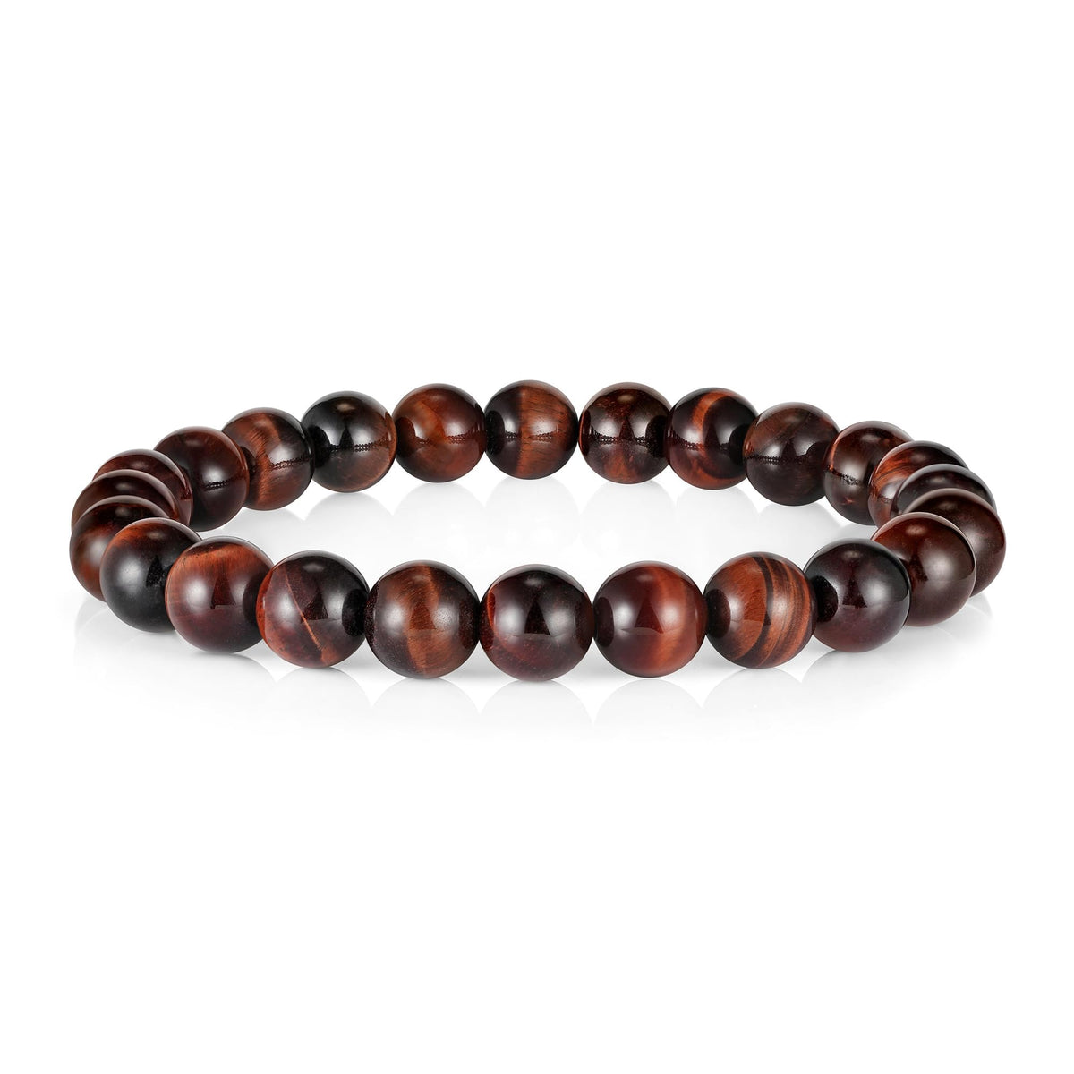 Beaded Bracelets for Mens Gifts (Red Tiger Eye Bracelet)