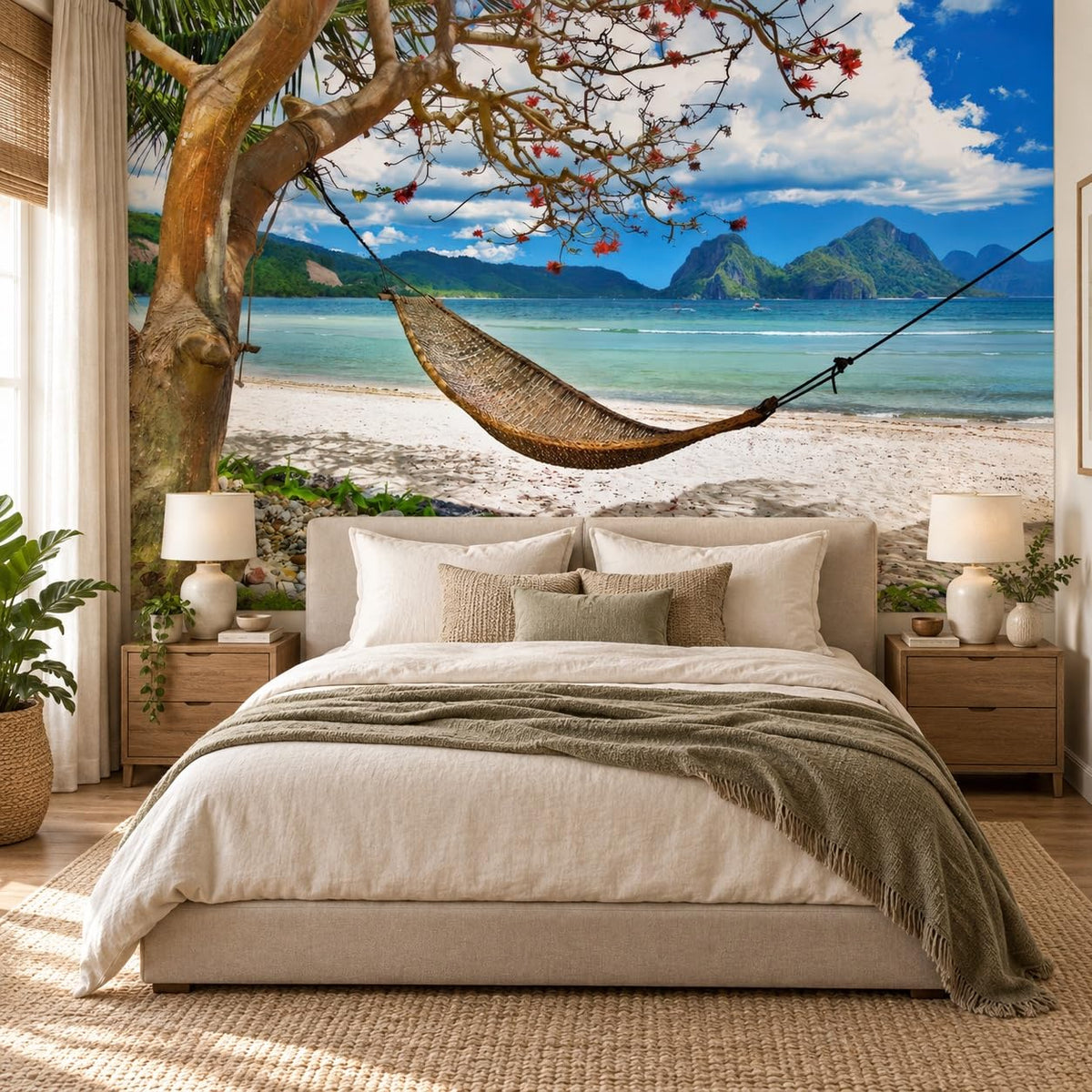 Peel Stick Wall Mural Wallpaper Ocean 137"x96" Decor A16 (A16 / 137" x 96")