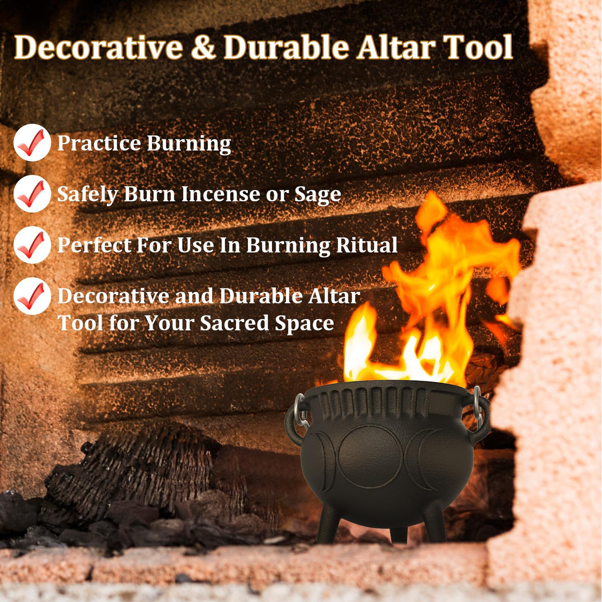 Cast Iron Cauldron with Lid & Handle (Cast Iron Cauldron-1)