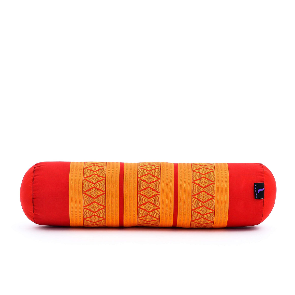 Yoga Bolster 20 x 6 x 6 inches Kapok Roll for Meditation & Massage (Sf02 - Orange)