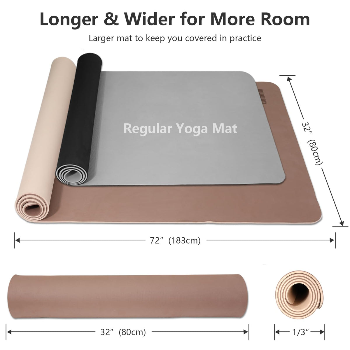 Yoga Mats 80cm Wide 1 (milky coffee)