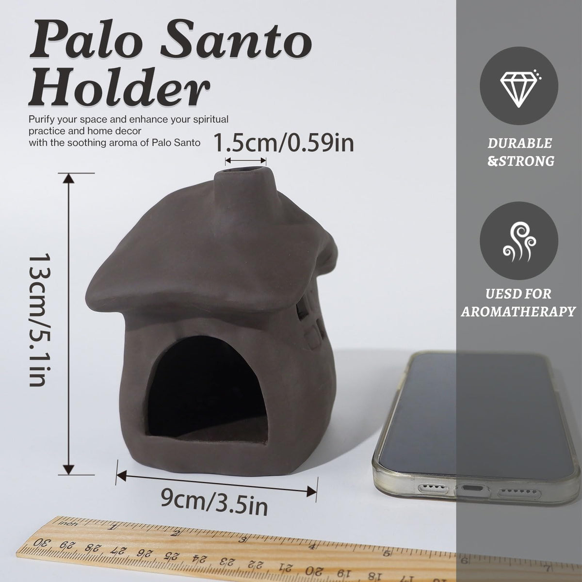 House Palo Santo Burner (Black)