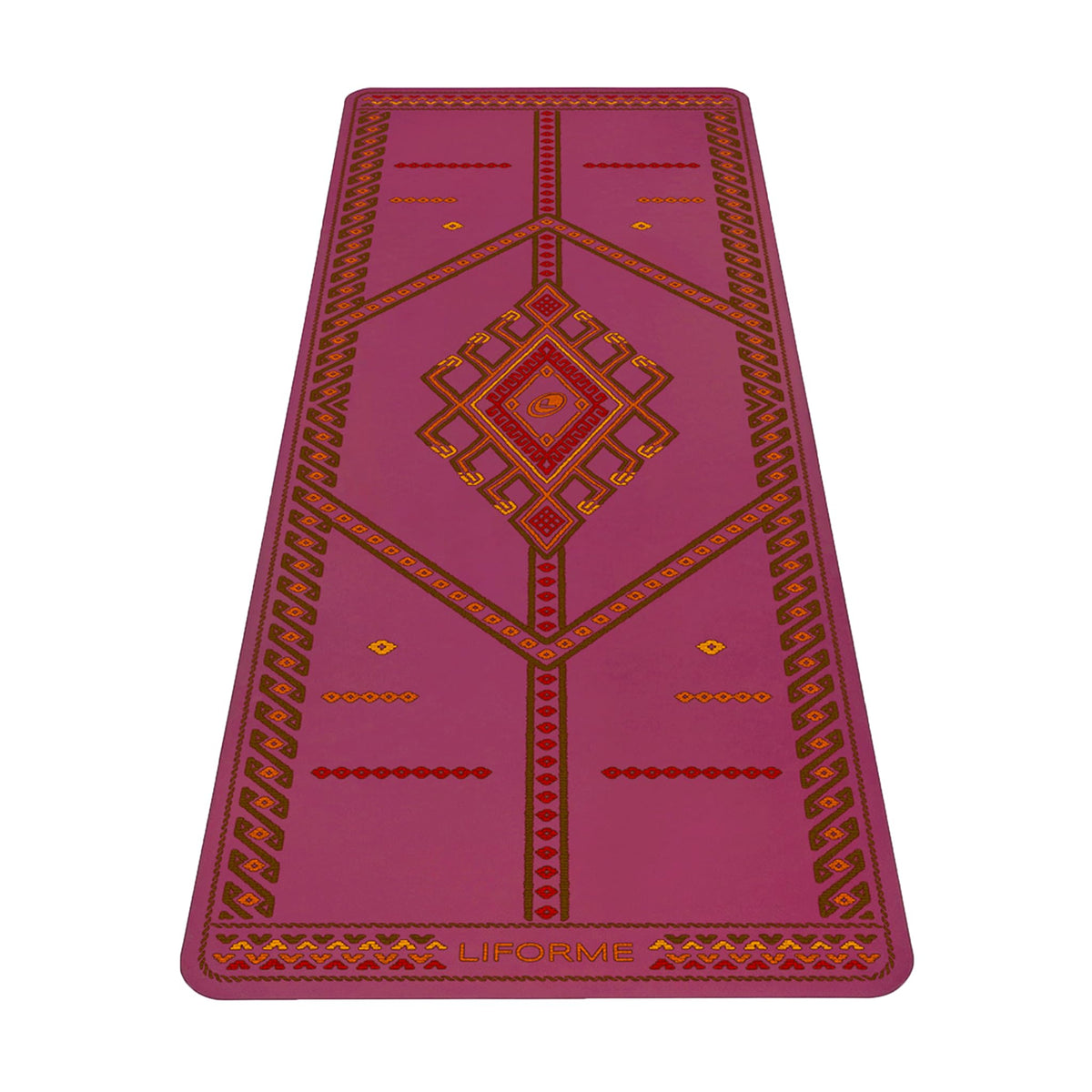 Printed Yoga Mat (Majestic Carpet - Maroon)