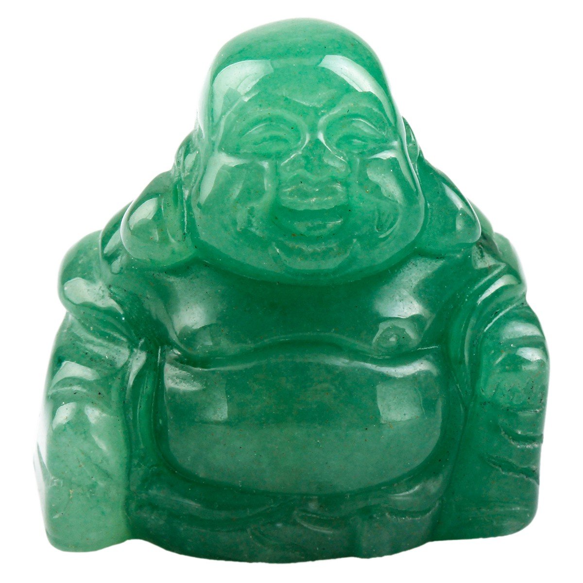 1.5" Green Adventurine Laughing Happy Buddha Feng Shui Figurine (1.5" / 5.green Aventurine)