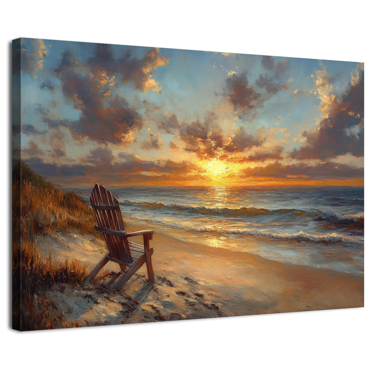 Beach Wall Art Landscape Coastal Wall Decor Ocean Seascape Picture for Living Room Nature Scenery Poster Natural Sunrise Nautical Painting Prints Modern Seacoast Artwork Bathroom Home Decoration 20x30 (30"L x 20"W / Beach)