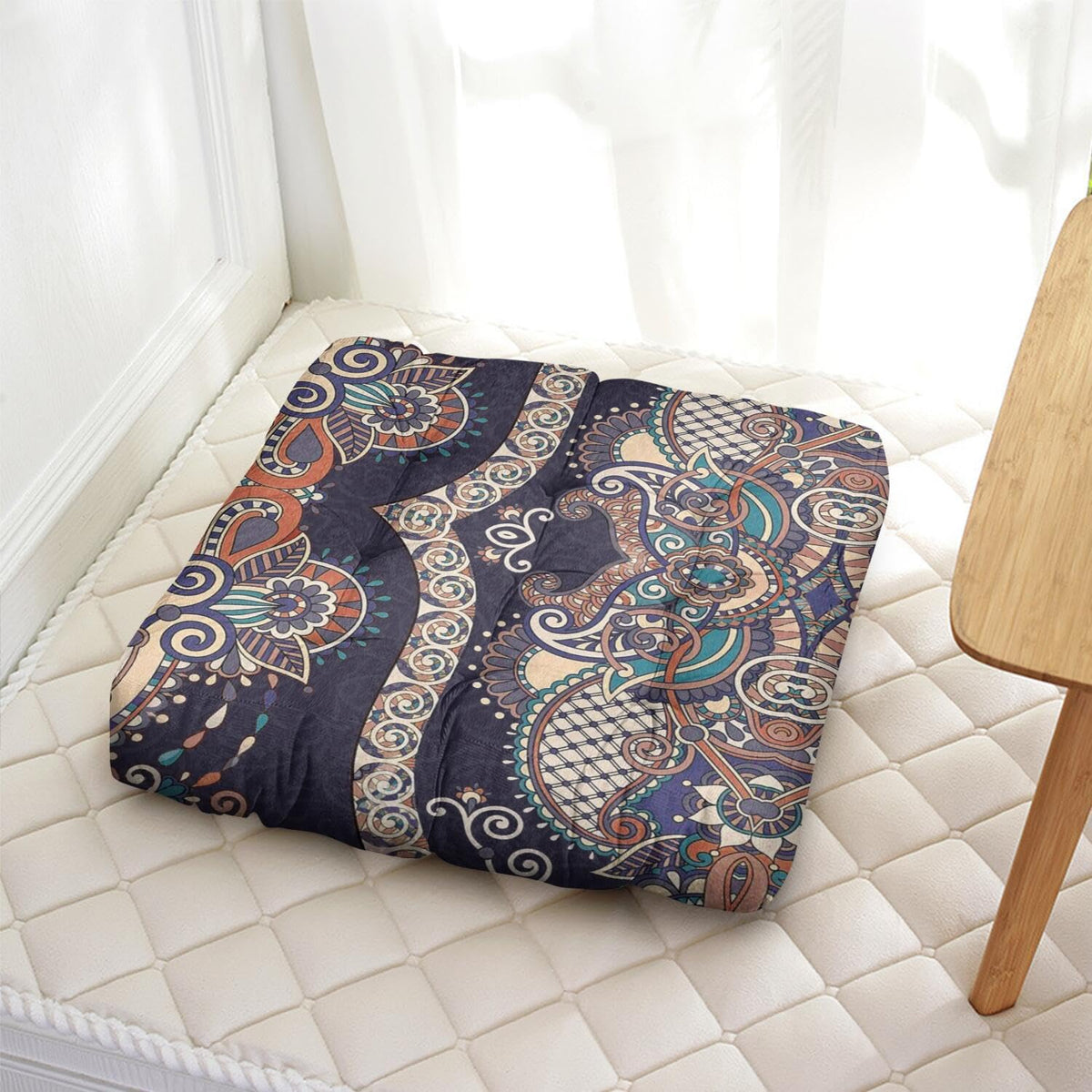 Meditation Cushion (Ancient Totem / Square)