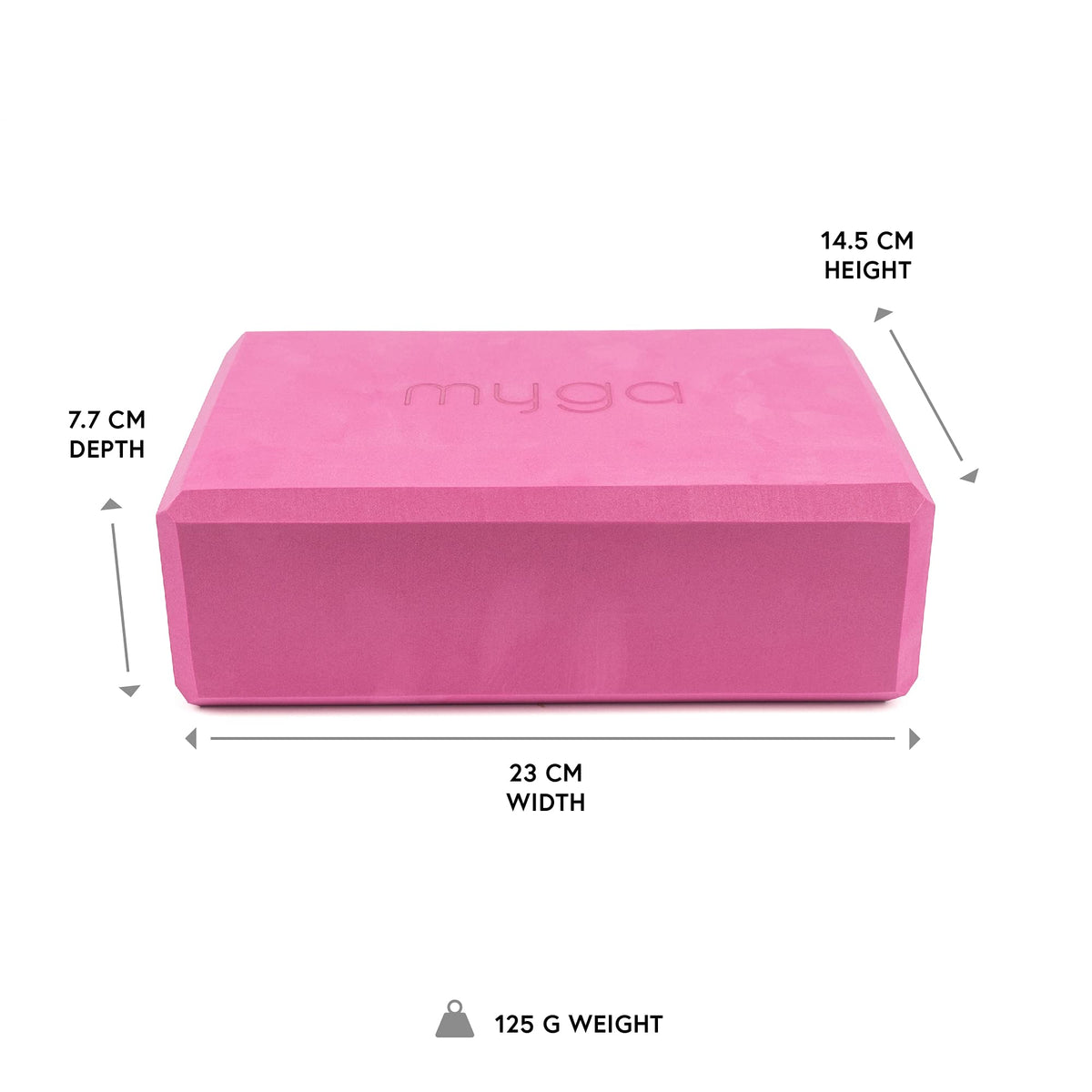 Yoga Block Lightweight EVA Foam Yoga Brick (Plum / One Size)