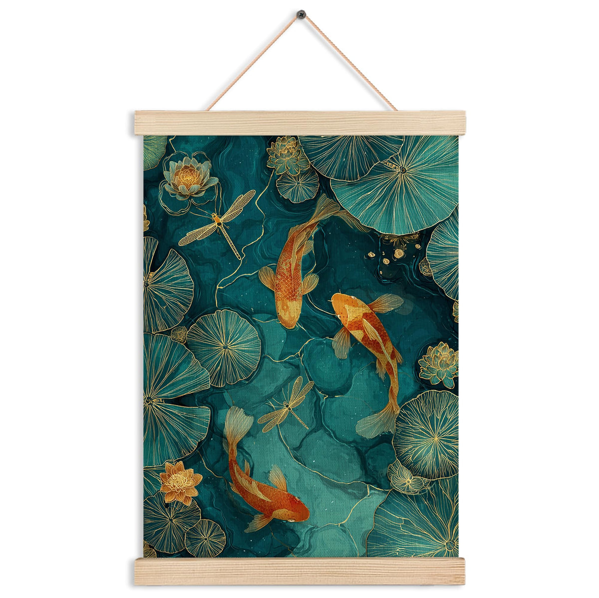 Japanese Koi Fish Zen Wall Art Decor (Japanese Koi Fish Zen Wall Art)